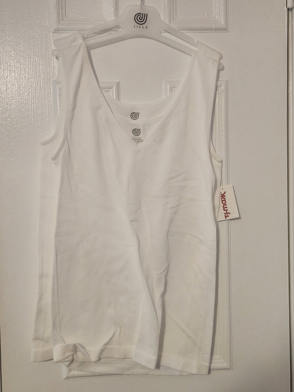 2 White Ribbed Tank Top - Women's Casual Staple
